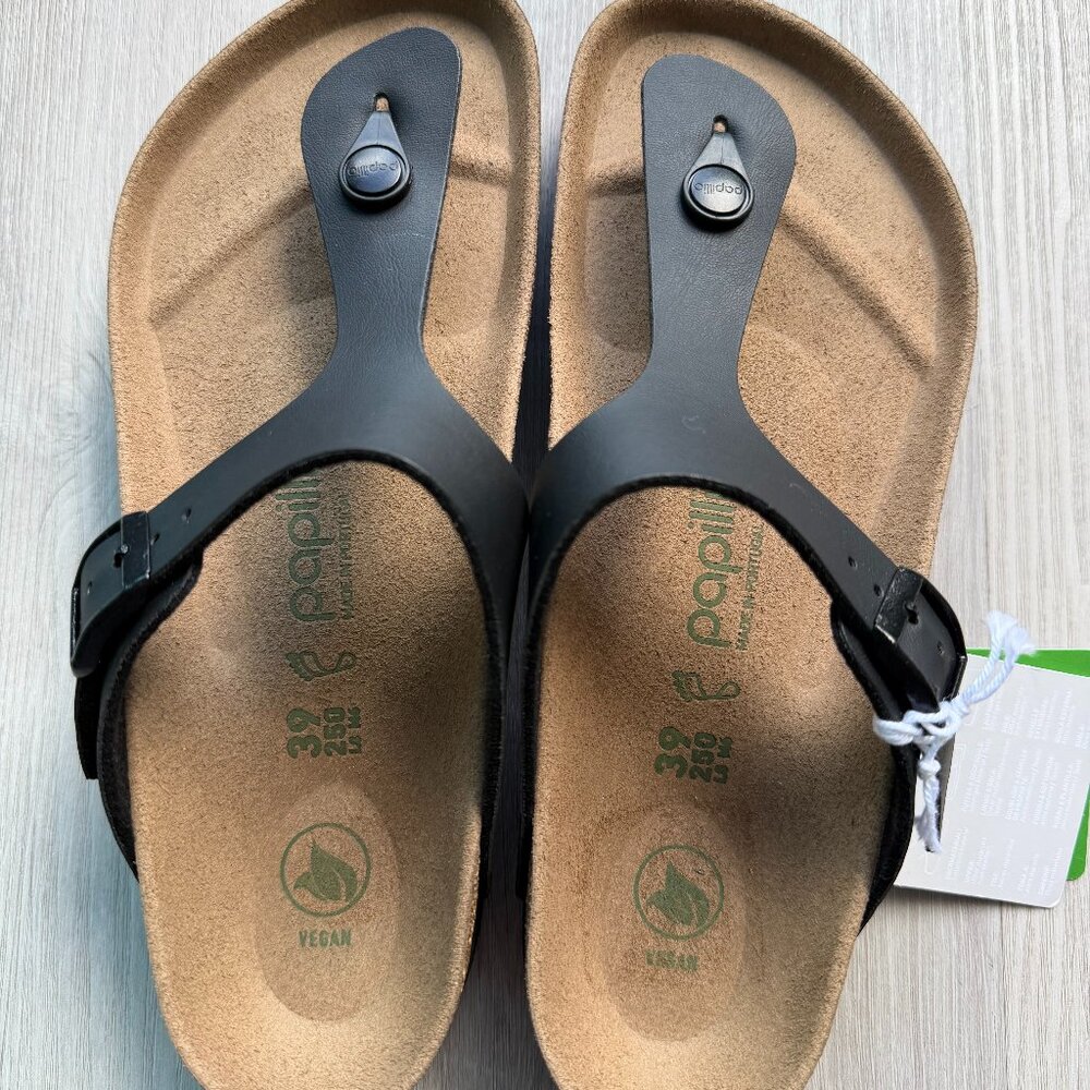 NEW NWT Birkenstock - Papillio Gizeh Platform Vegan Black - 2 Sizes Available - Picture 8 of 16